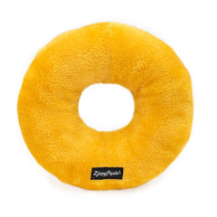 ZippyPaws Jumbo Donutz two-squeaker close-up promotes extended interactive bursts for longer chew sessions.