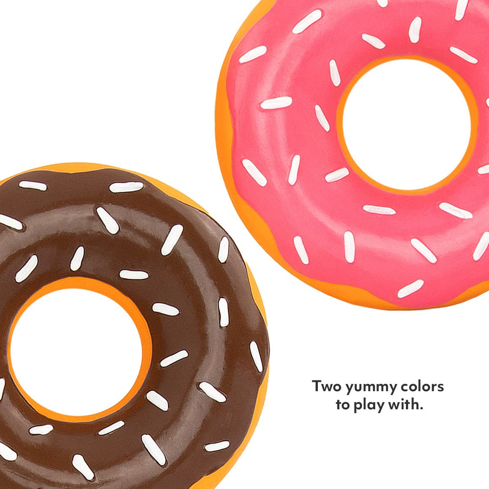 ZippyPaws Latex Donutz small-dog friendly toy for gentle chewers
