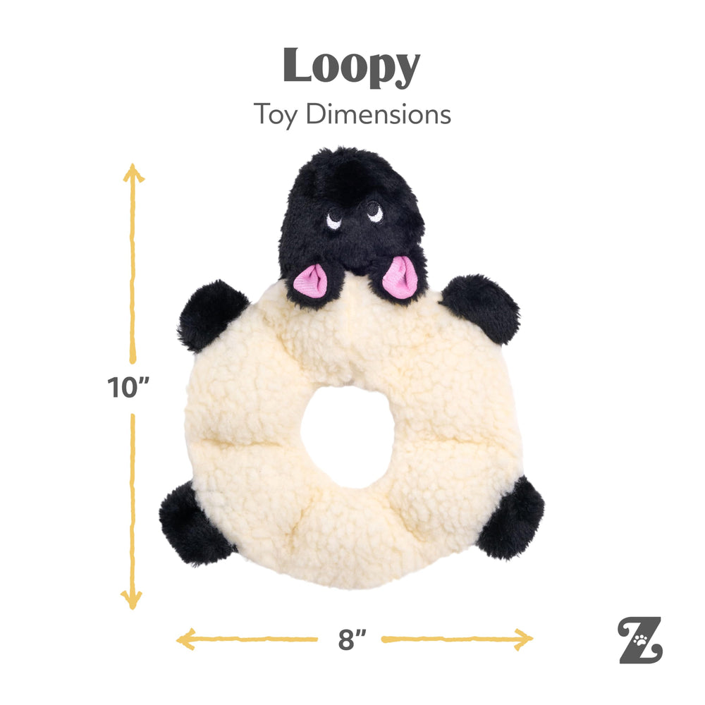 ZippyPaws Loopy durable lightweight design ideal for tossing
