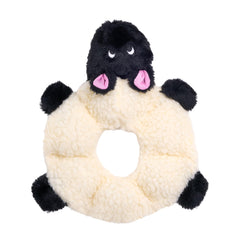 ZippyPaws Loopy sheep toy with squeakers for engaging play and enrichment