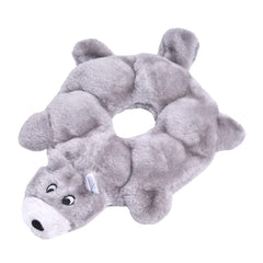 ZippyPaws Loopy Wolf toy with squeaks for interactive play and boredom relief.