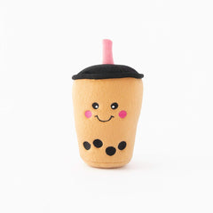 ZippyPaws NomNomz Boba Milk Tea cup detail for cute play