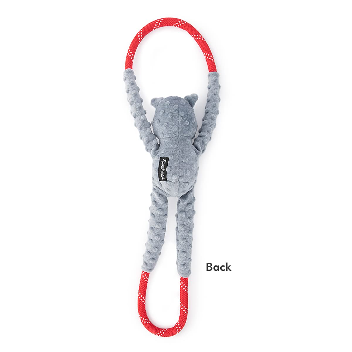 ZippyPaws RopeTugz Koala rope detail emphasizes rugged fibers for long-lasting sessions.