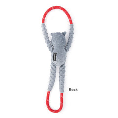 ZippyPaws RopeTugz Koala rope detail emphasizes rugged fibers for long-lasting sessions.