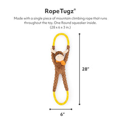 ZippyPaws RopeTugz Moose plush-rope hybrid delivers soft cuddles with rugged tug-play.
