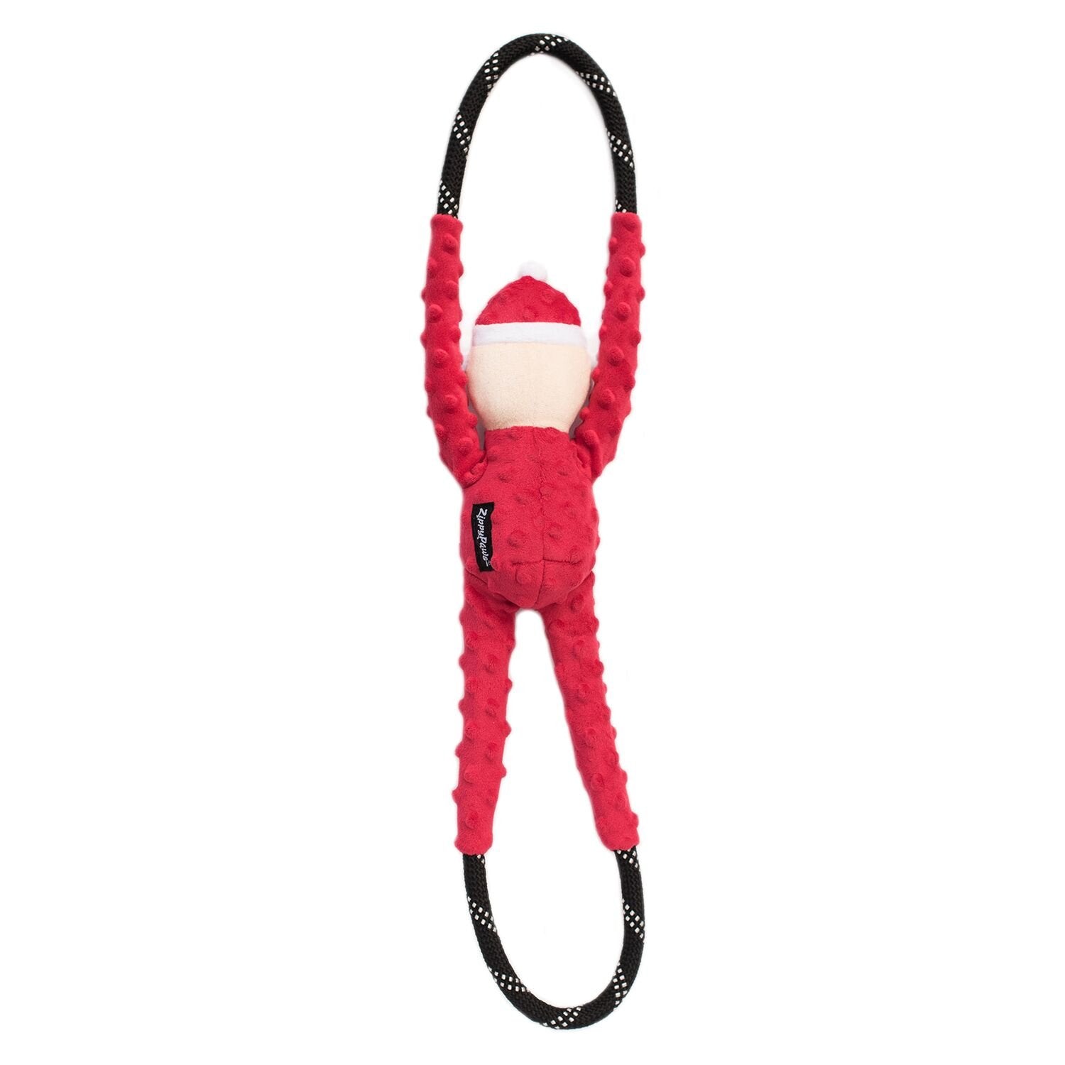 ZippyPaws RopeTugz Santa full-body rope design for hours of play