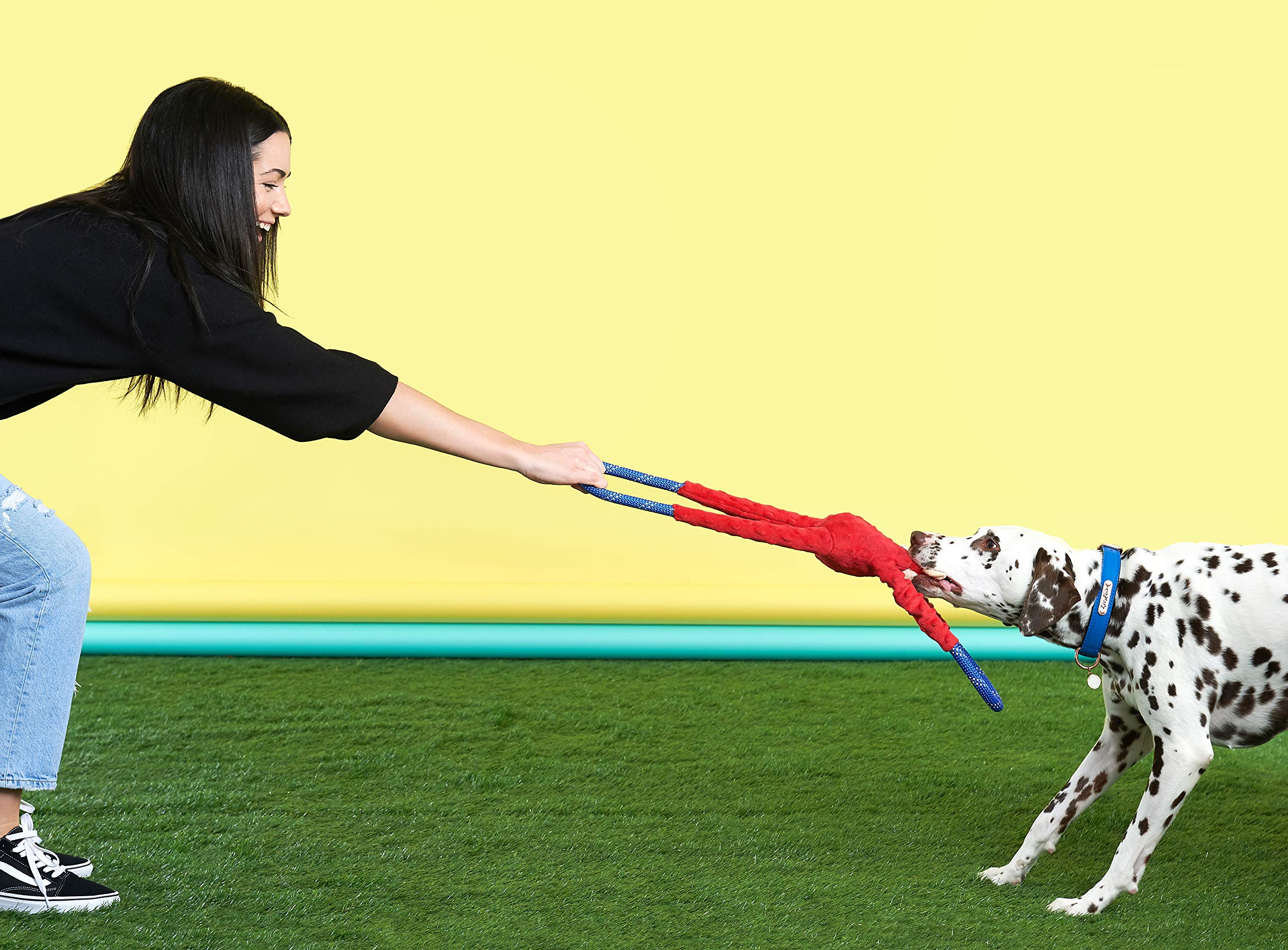 ZippyPaws RopeTugz machine-washable design makes cleanup quick after games.