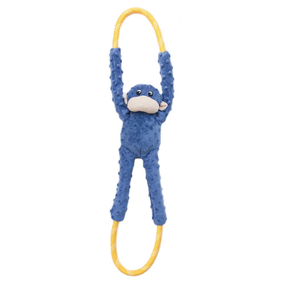 ZippyPaws RopeTugz monkey dog tug image highlights durable tug play for dogs.
