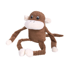 ZippyPaws Spencer crinkle arms create engaging sounds for interactive fun.