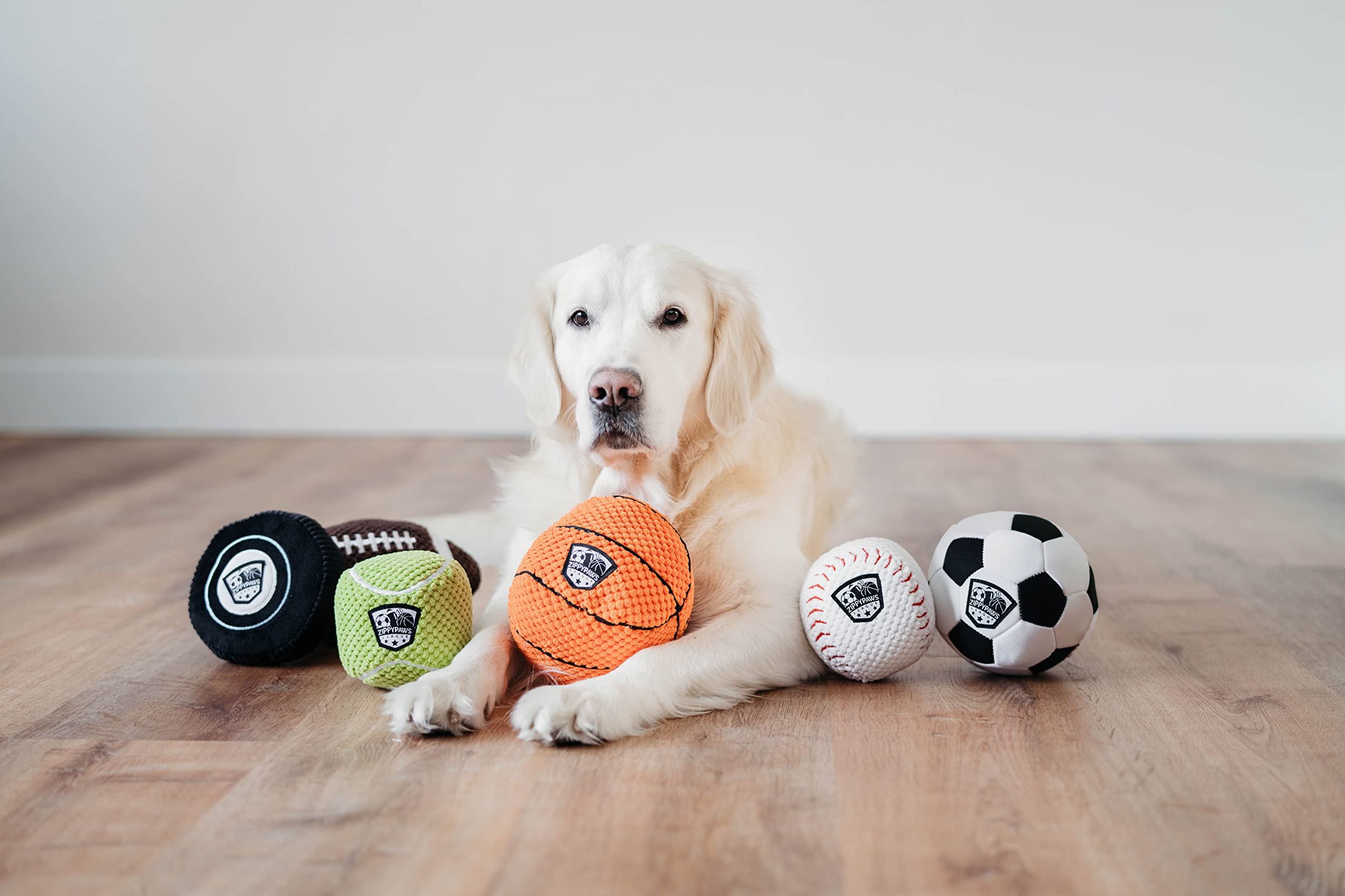 ZippyPaws SportsBallz durable multi-layer fabric ready for rough play