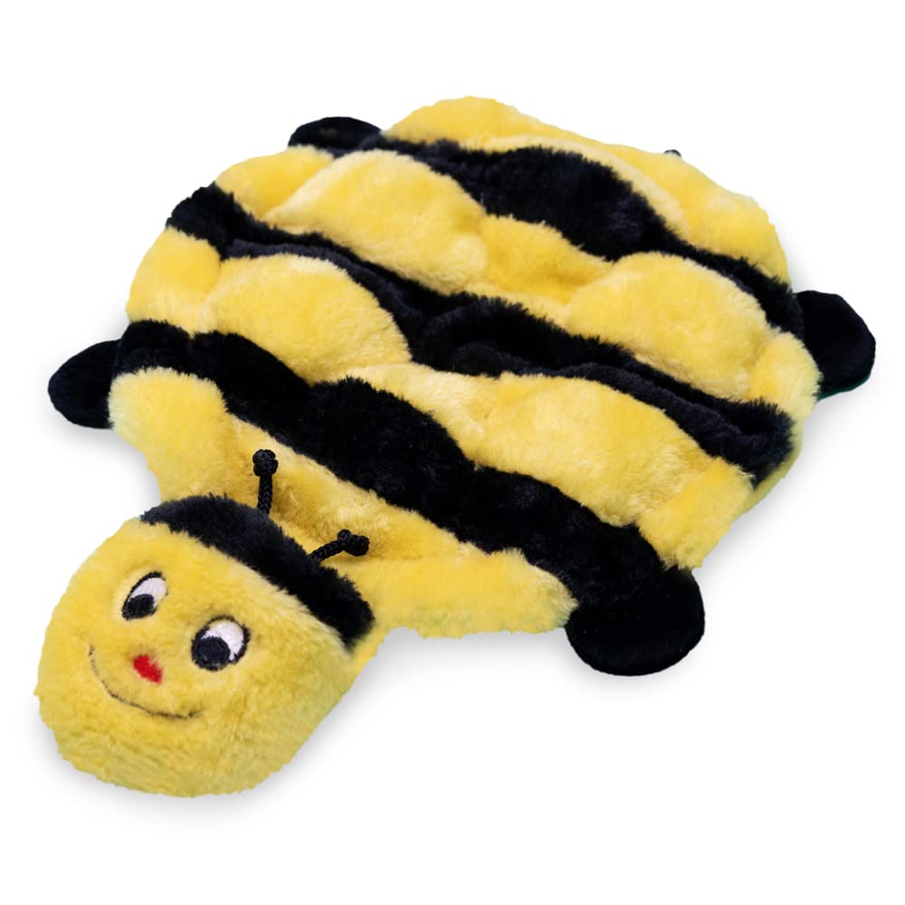 ZippyPaws Squeakie Crawler Bertie Bee front view for interactive play.