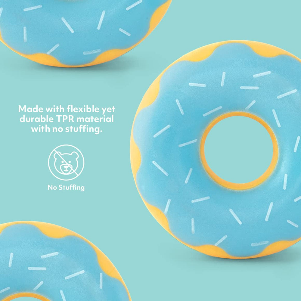 ZippyPaws ZippyTuff donut toy stuffing-free design keeps playtime tidy.