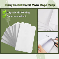 ZIQON bird cage liner papers easy-to-use insert and remove for quick cleaning