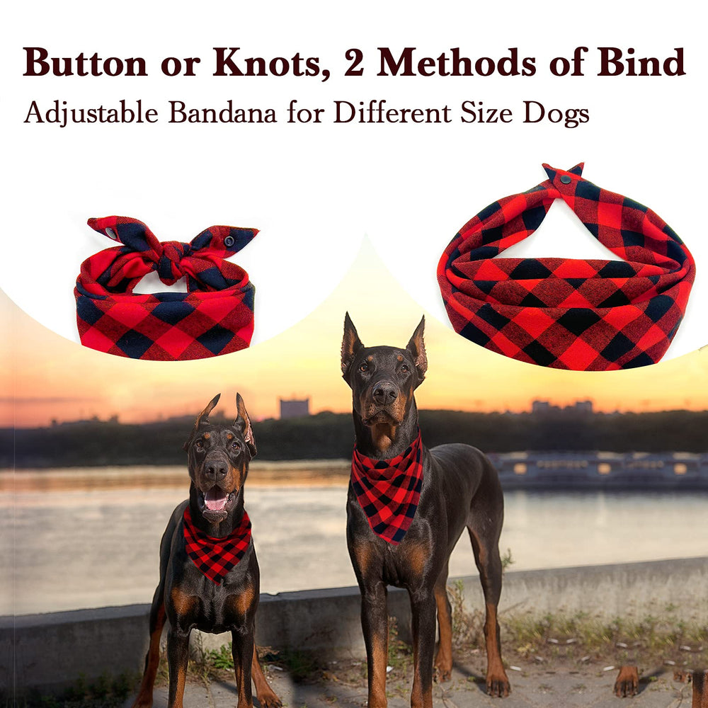 ZIRVYIR dog bandana button feature ensures secure fit for large dogs outdoors