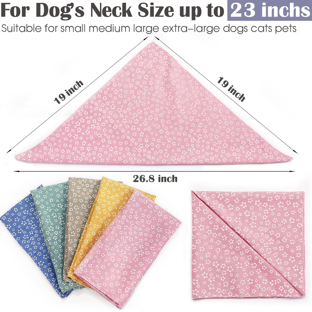 ZIRVYIR Fall Dog Bandana orange on a happy dog for vibrant photos