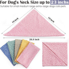 ZIRVYIR Fall Dog Bandana orange on a happy dog for vibrant photos