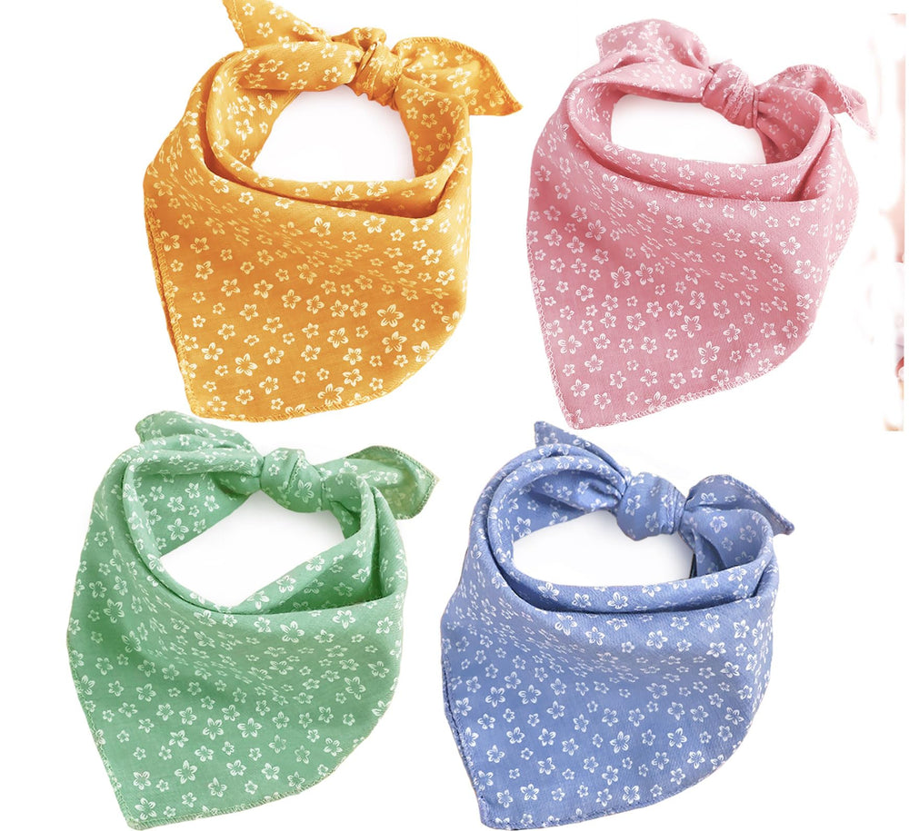ZIRVYIR Fall Dog Bandana pink on a playful pup for adorable everyday style