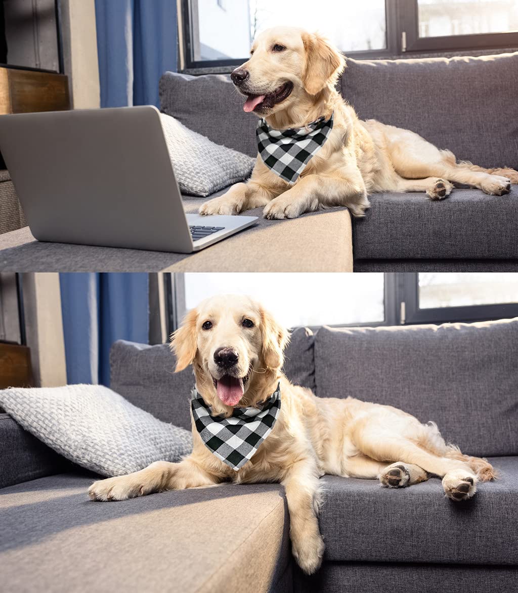 ZIRVYIR triangle kerchief style bandana adds a cute touch to pet outfits