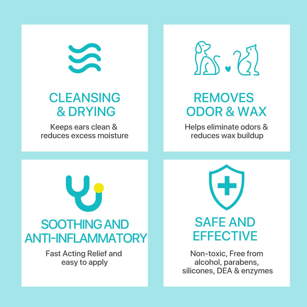 ZIXAOK dog ear cleaner powder clean ears and reduce moisture buildup.