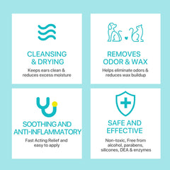 ZIXAOK dog ear cleaner powder clean ears and reduce moisture buildup.