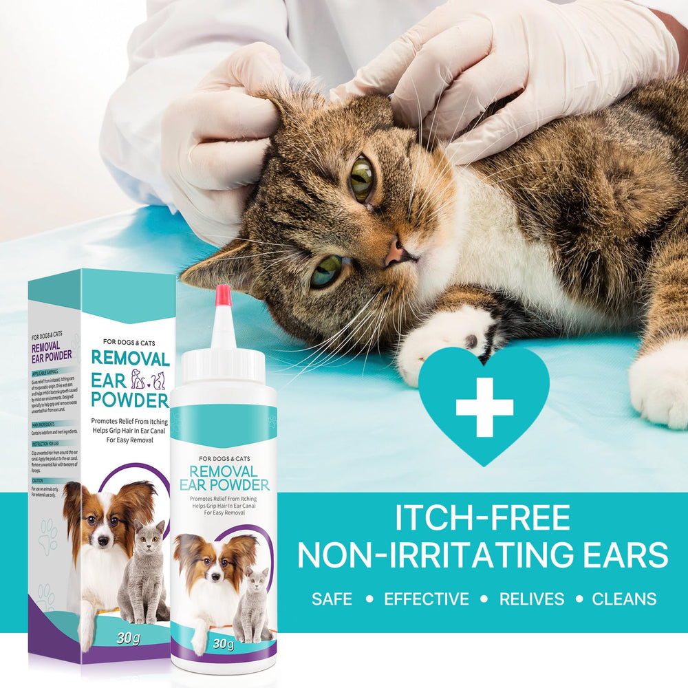 ZIXAOK dog ear cleaner powder infection-prone ears support at home.