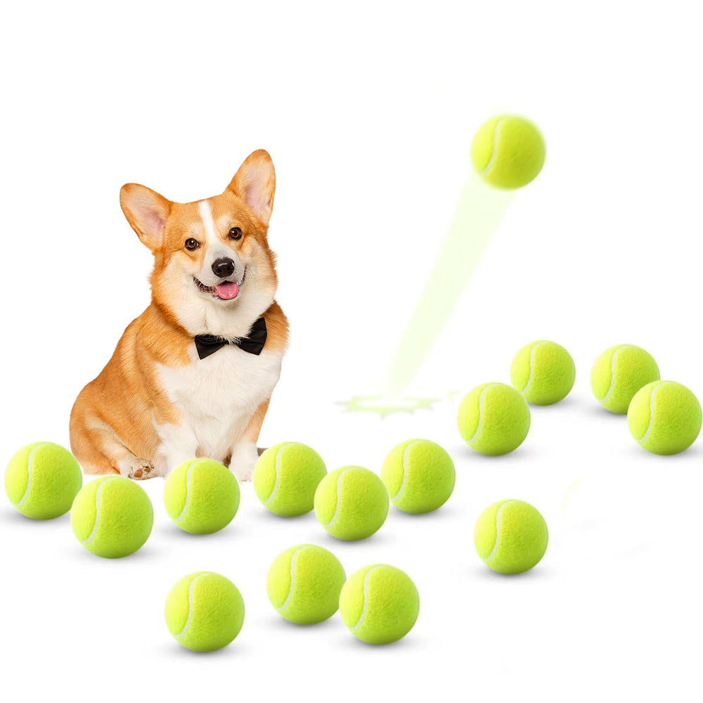 ZIYIZE mini tennis balls close-up showing durable natural rubber and felt for long-lasting play