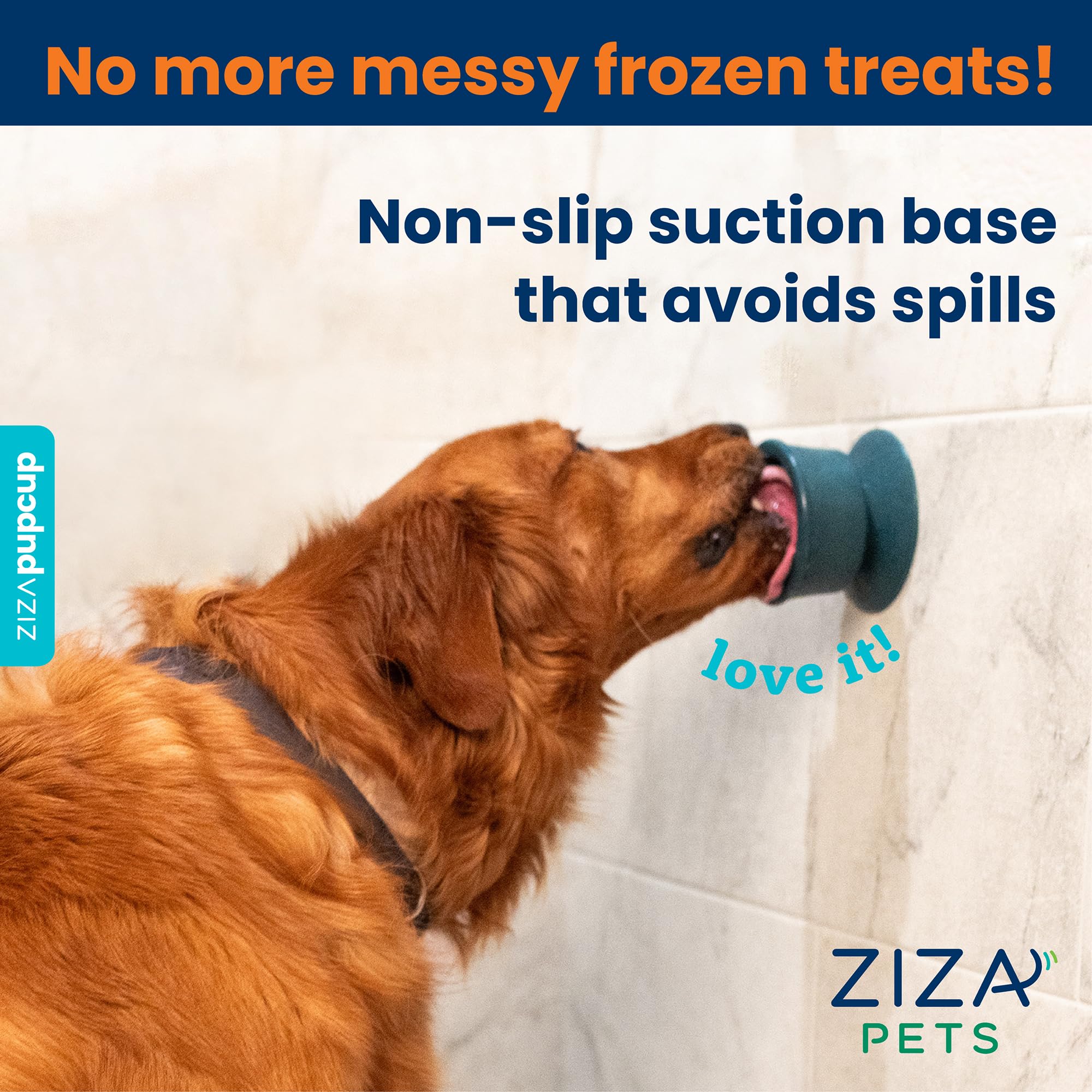 ZIZA Pets PUPCUP fillable-and-freezable design eases refilling and cleaning