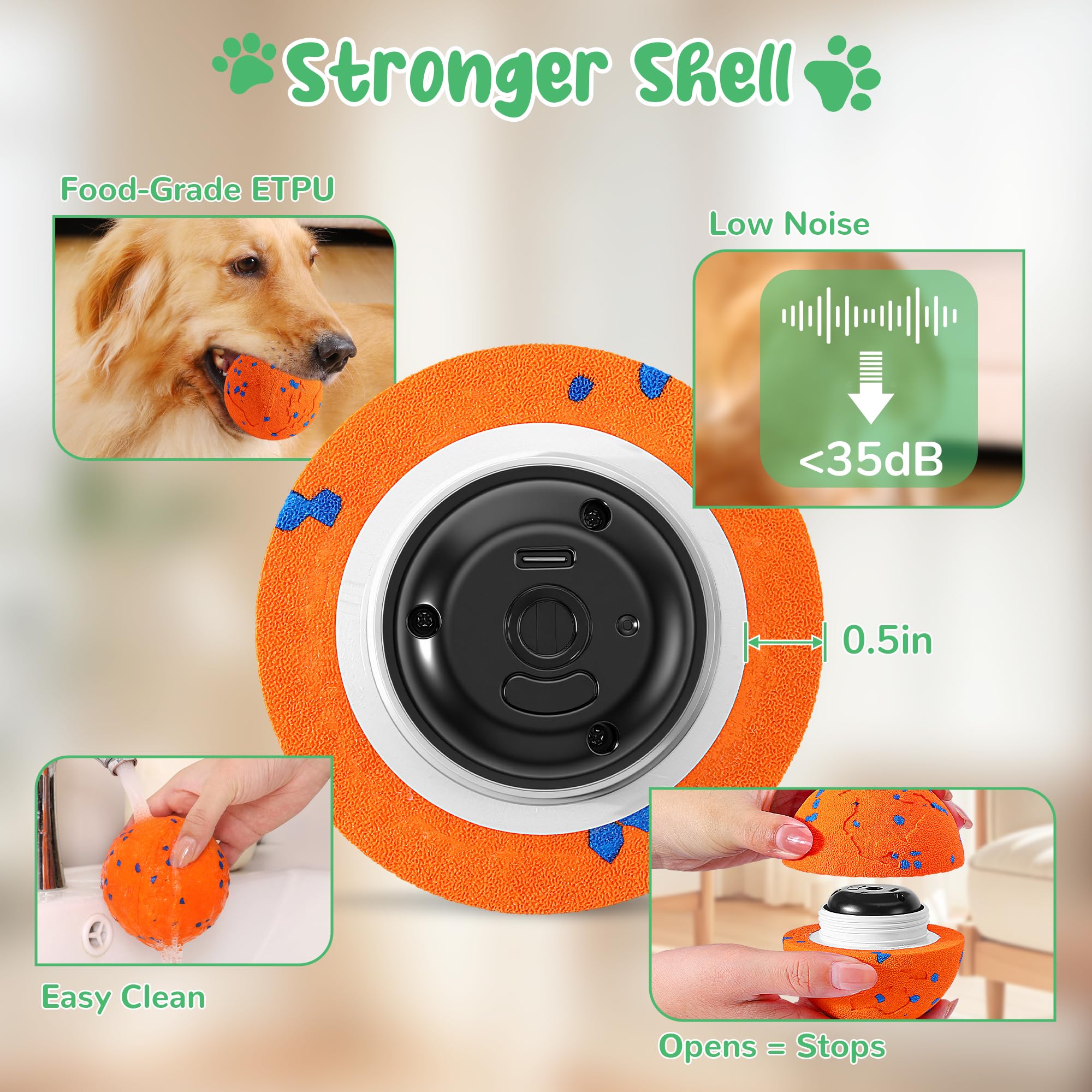 Zizimoko IP68 waterproof toy ball ready for rain, mud, and yard adventures