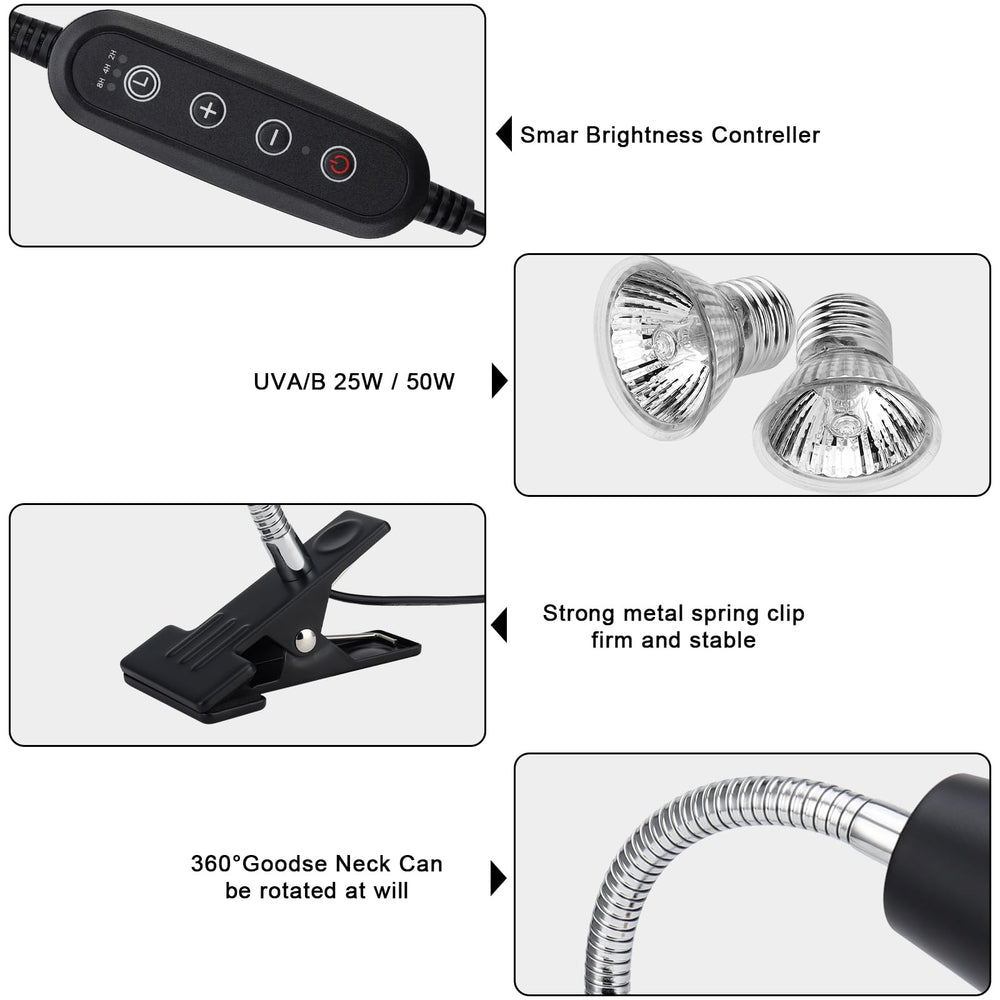ZJNBMTFY 360-degree rotatable heat lamp head for precise heat placement