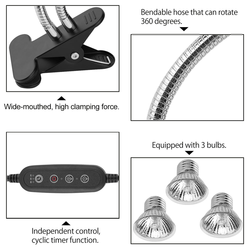 ZJNBMTFY cycle timer reptile light automates day and night cycles.