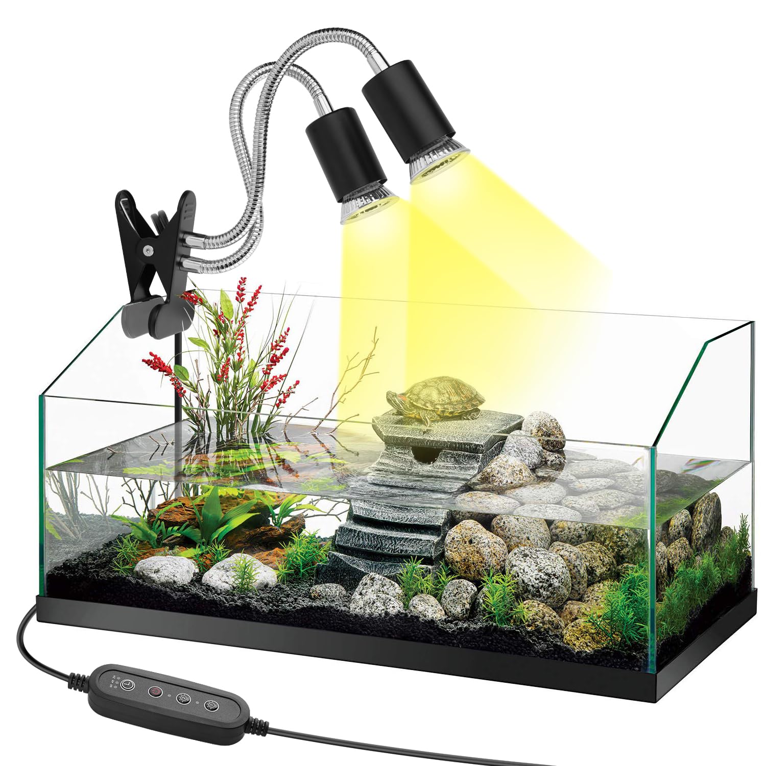 ZJNBMTFY energy-efficient reptile lamp reduces power while warming habitat.
