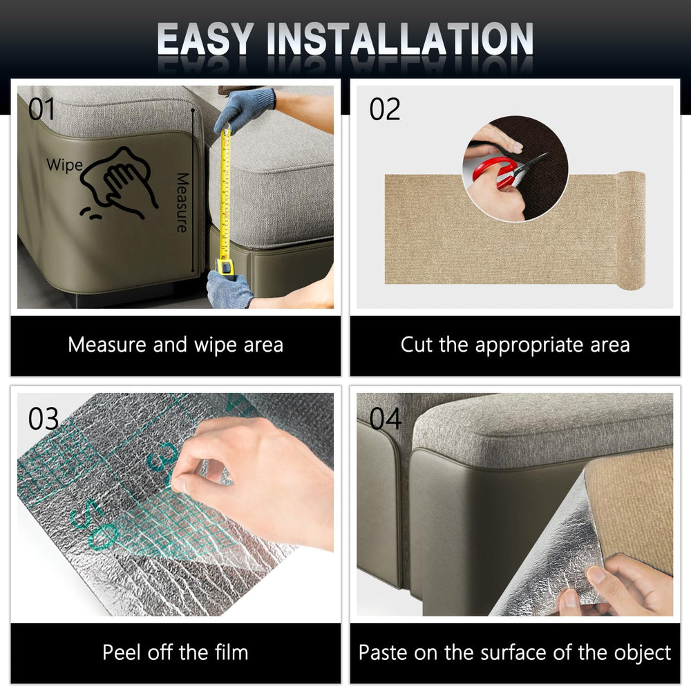 ZLAFM cat scratch mat uses soft felt with 3D grooves