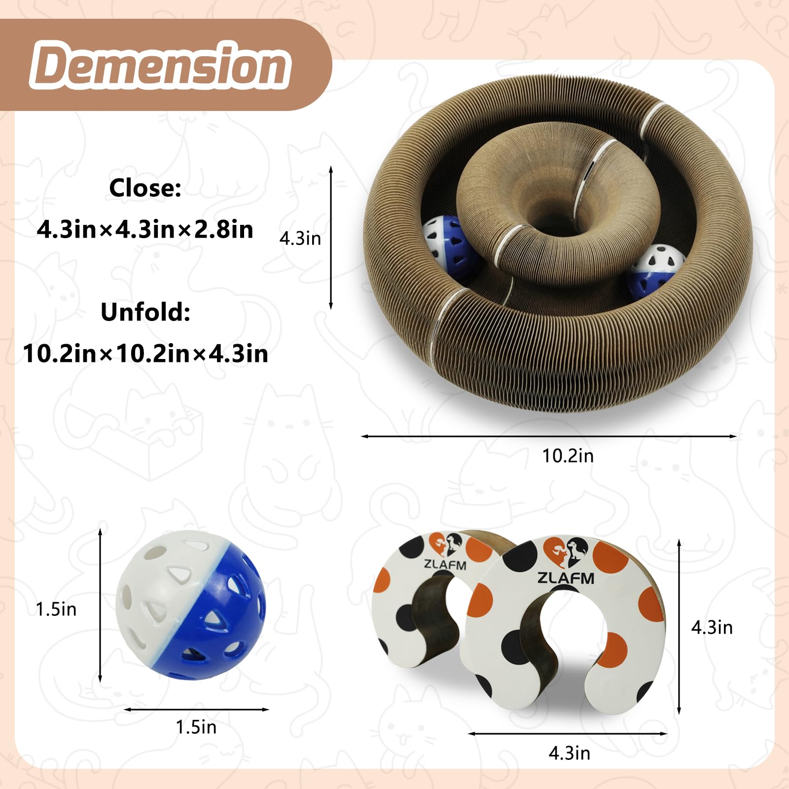 ZLAFM Magnetic Magic Organ supports indoor cats with safe, self-directed exercise.