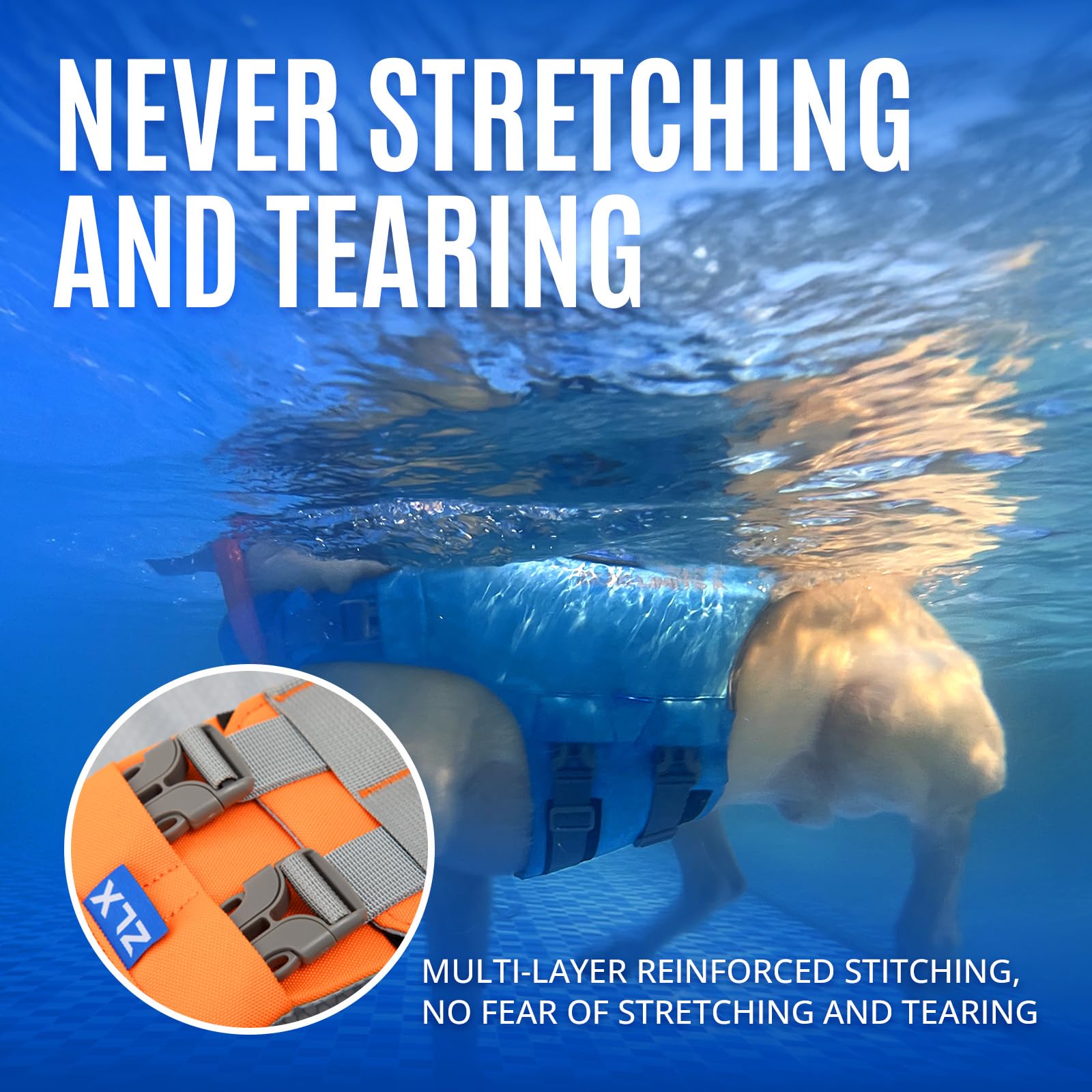 ZLX ripstop fabric detail highlights durable construction for adventures.