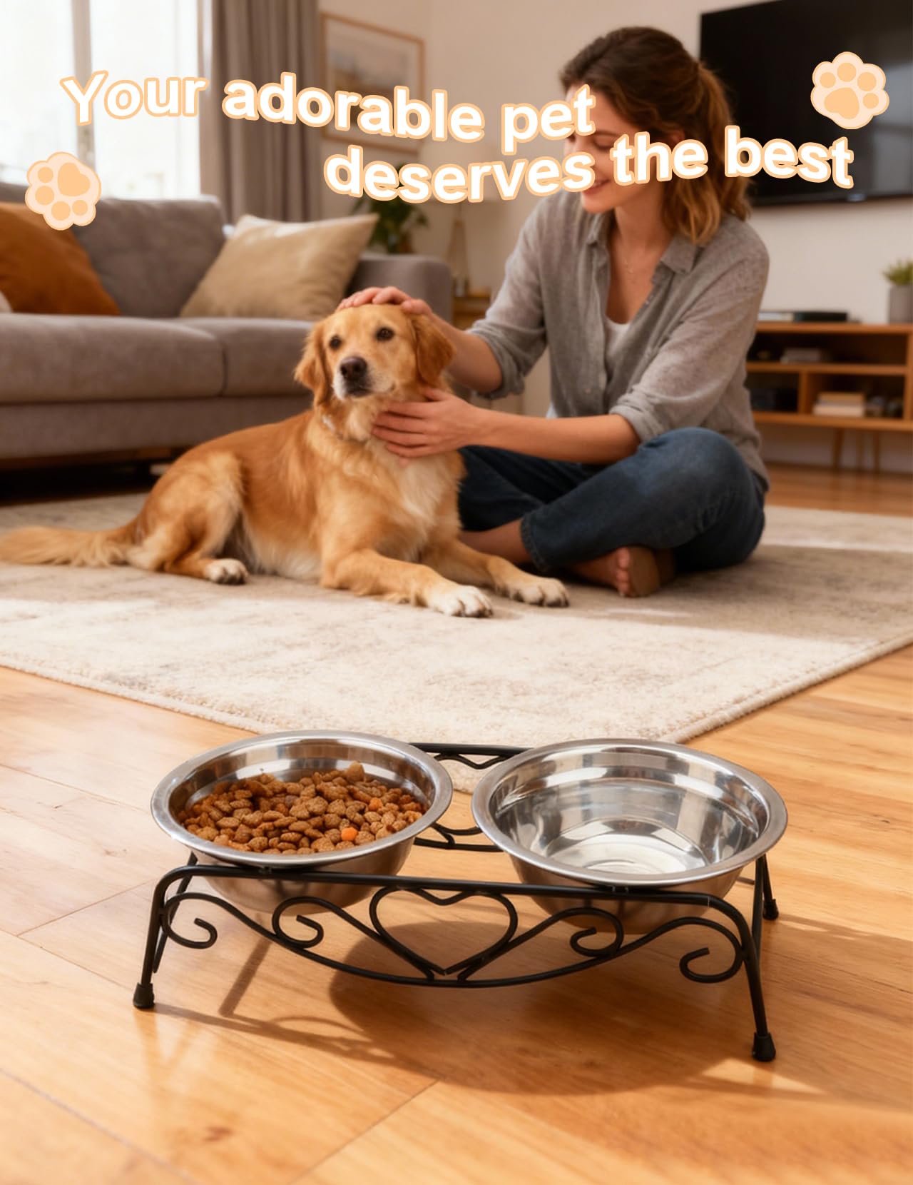 ZLXHDL elegant black feeding station complements home décor