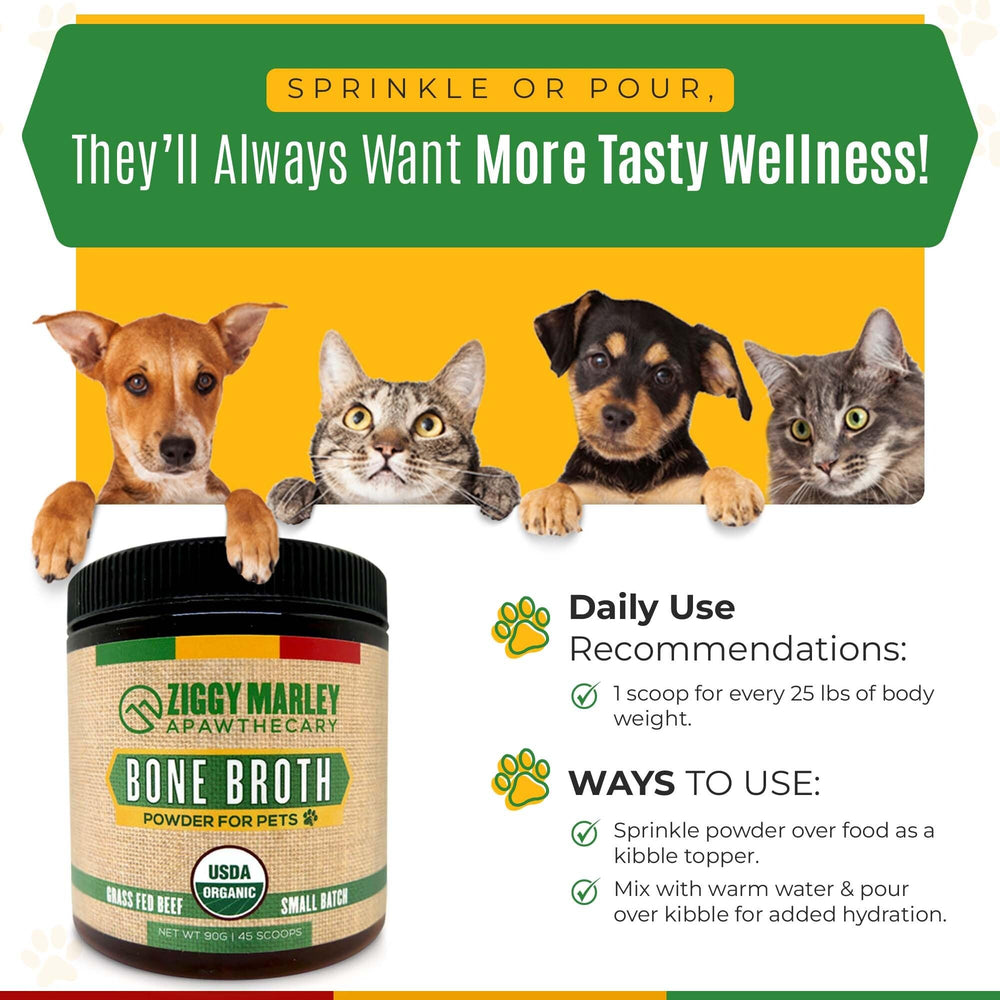 ZMA Pets Ziggy Marley label close-up—safe, natural ingredients without artificial additives