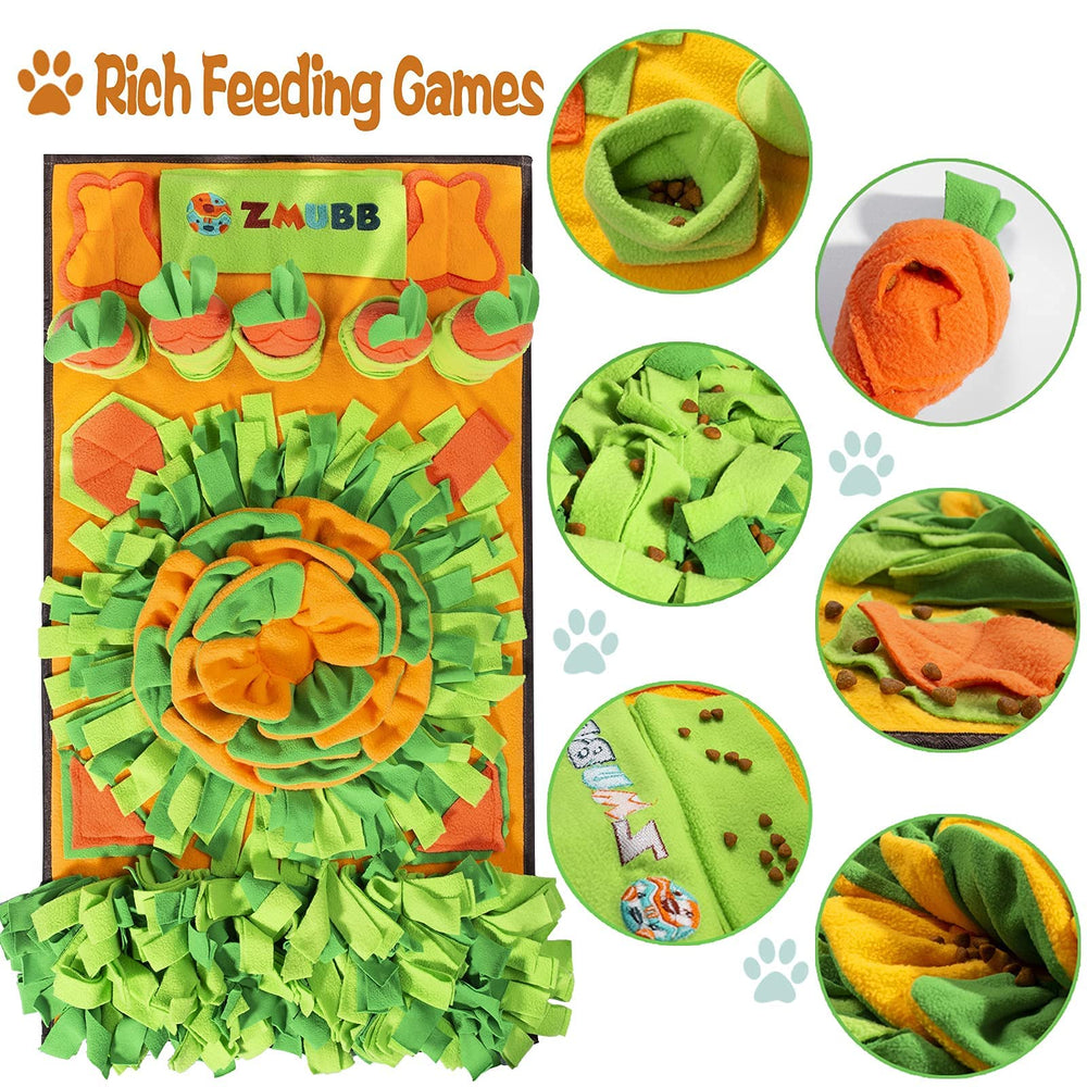 ZMUBB Snuffle Mat dog and cat compatibility with generous 31x19 inch layout