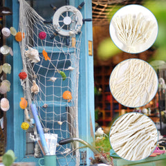 ZNBSIXP fishnet diy decoration for seashell accents.