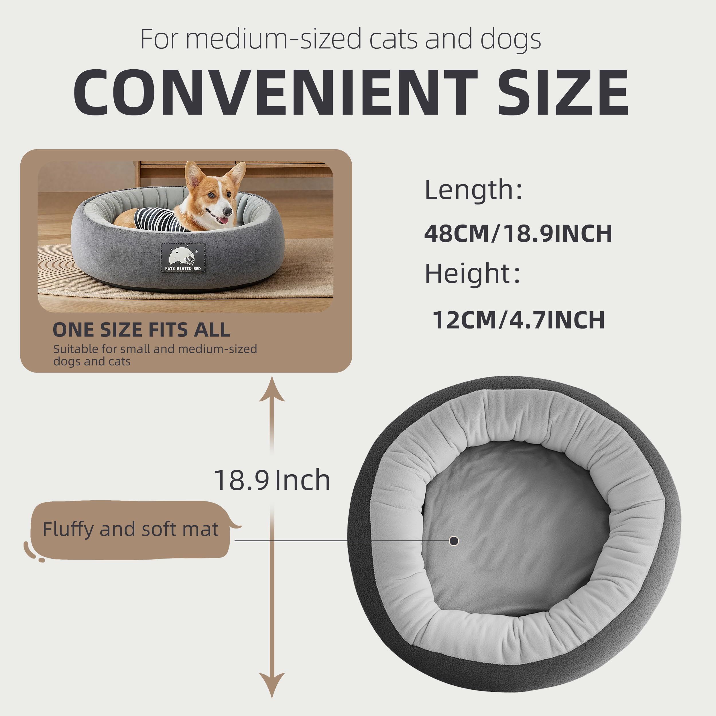 ZNOFAN heated cat bed with power cable and control panel.
