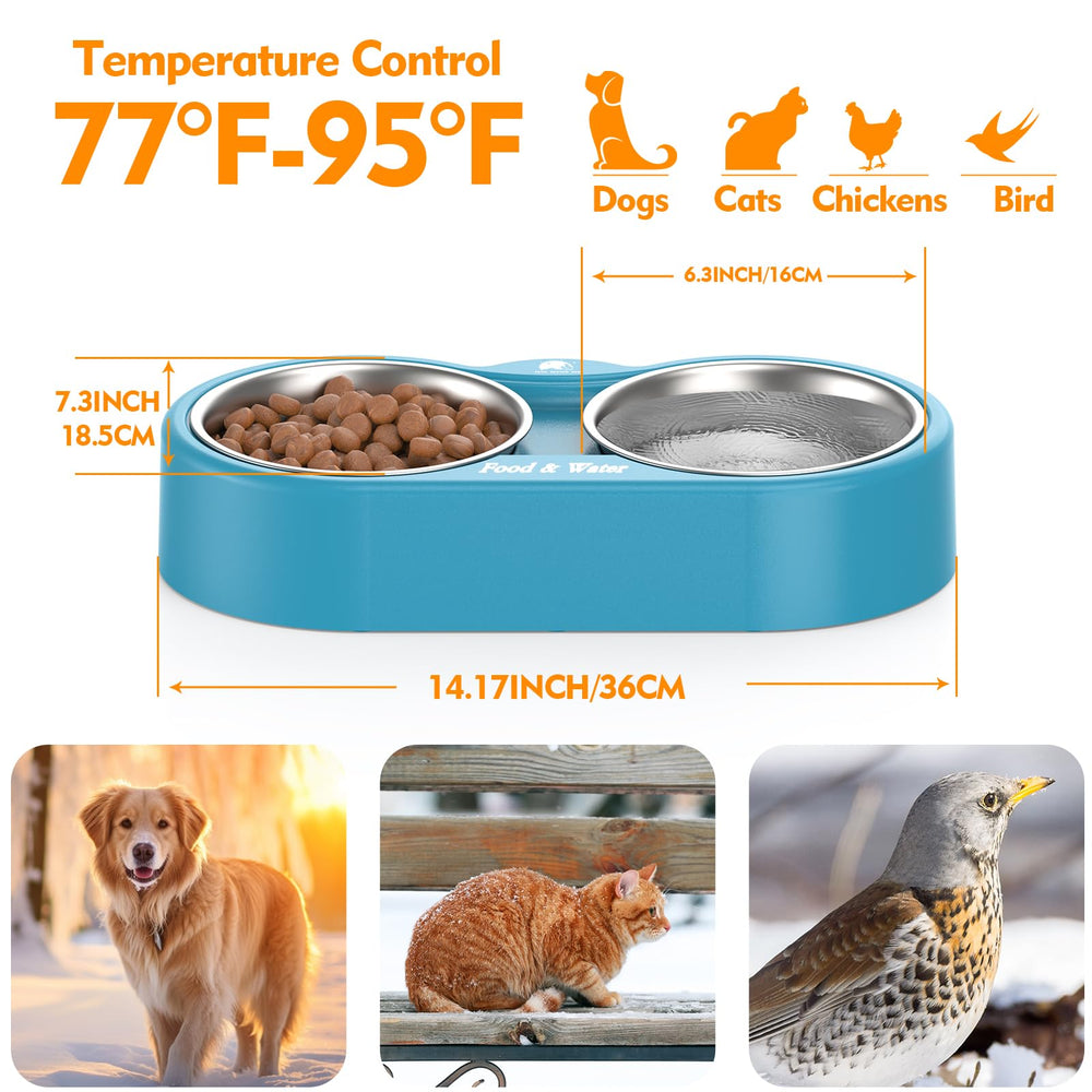ZNOFAN winter-use bowl prevents water from freezing in cold conditions