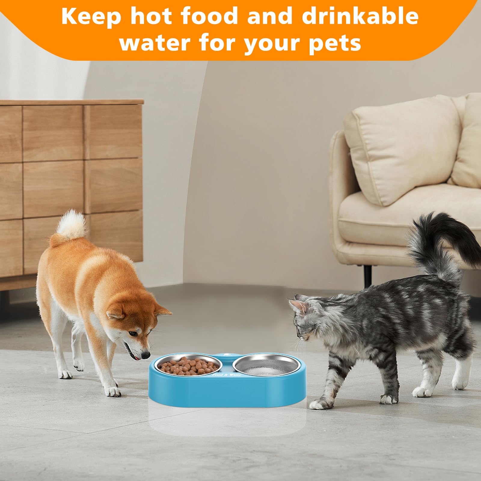 ZNOFAN smart thermal-dish automatic temperature control for steady food and water