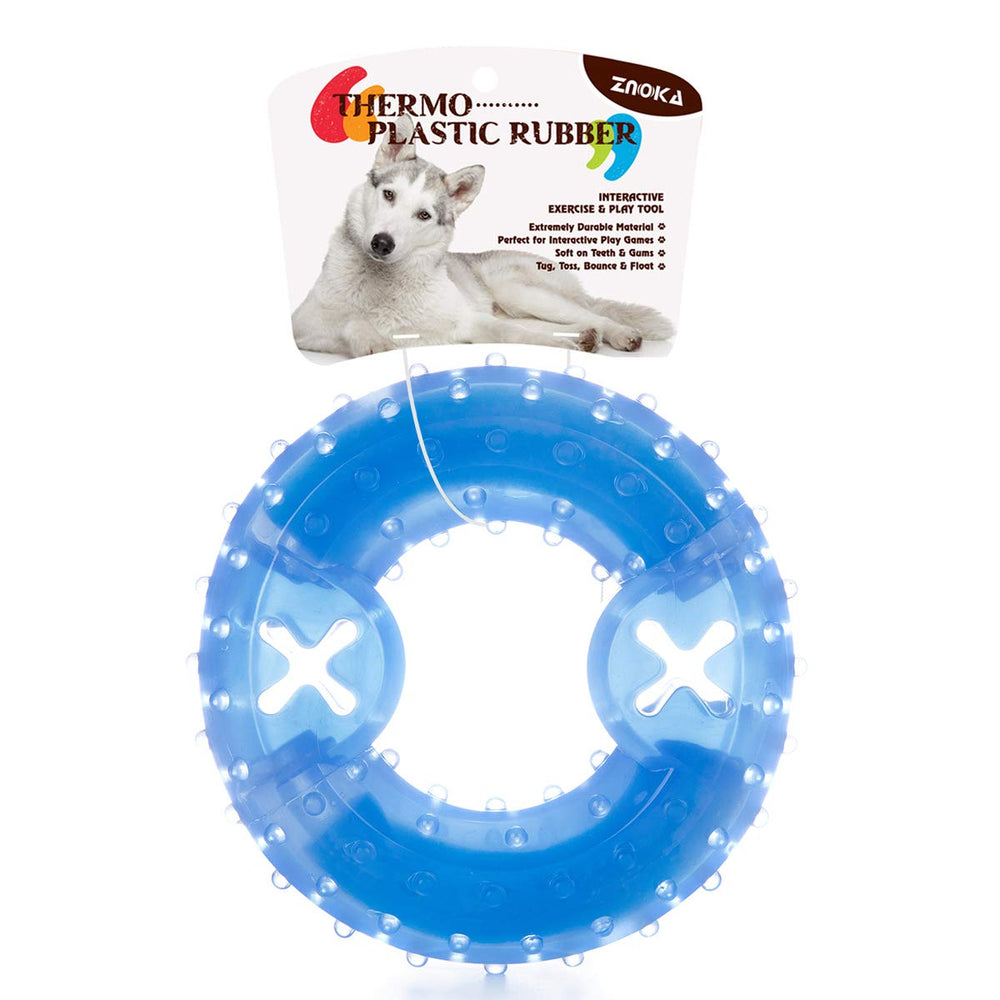ZNOKA Arctic Freeze teething ring provides durable, chew-friendly relief.