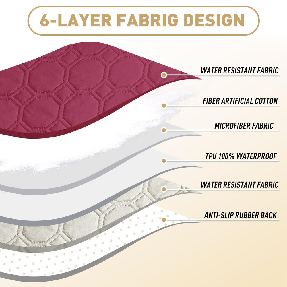 ZNSAYOTX couch-protector-wine-red highlights stylish color and furniture guard.