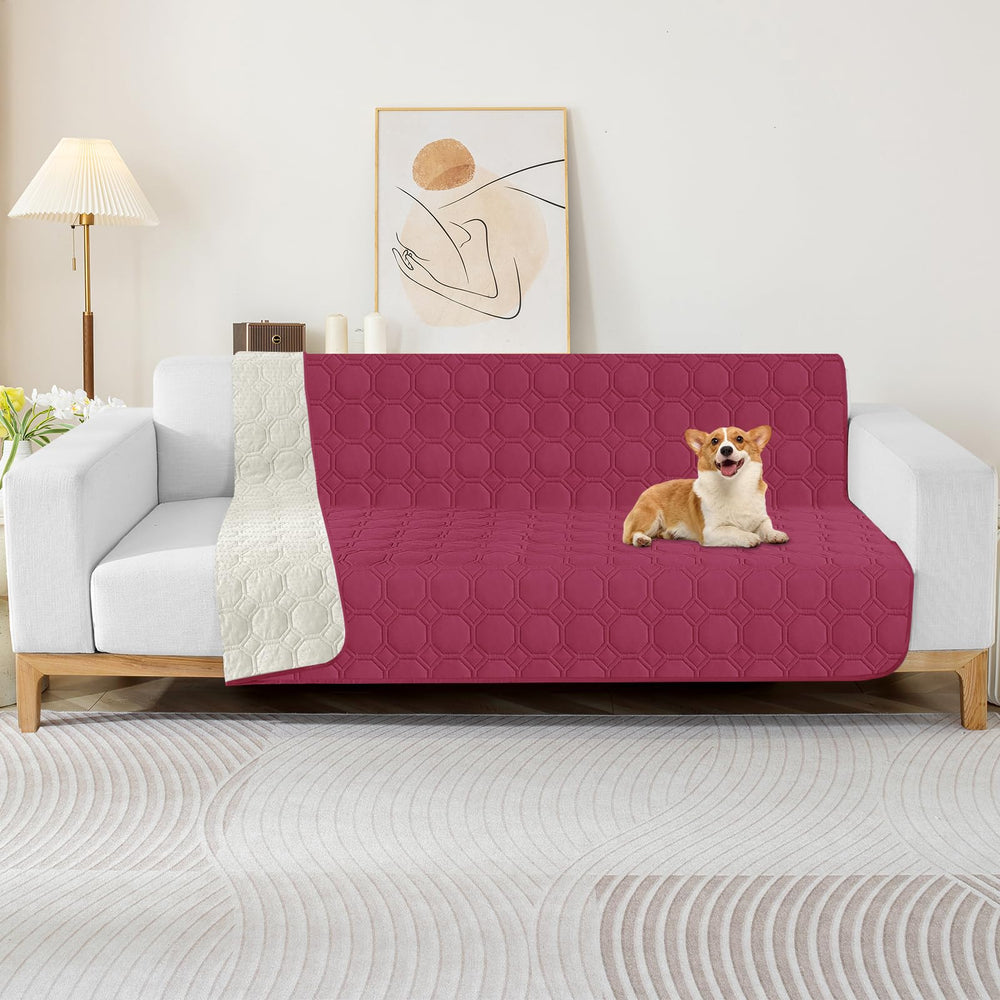 ZNSAYOTX dog-pet-blanket-non-slip-back shows non-slip backing for sofa protection.