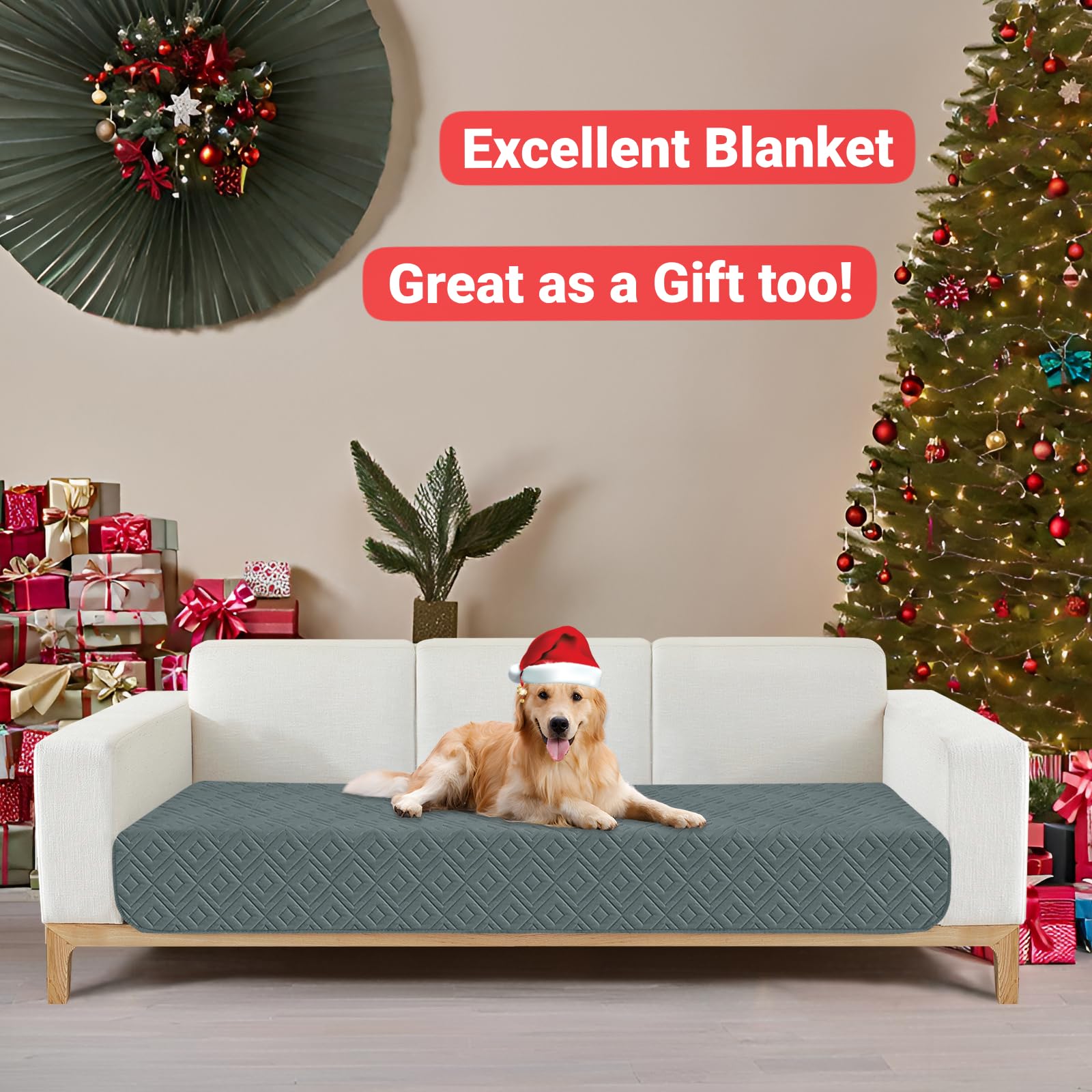 ZNSAYOTX blanket top view reveals a soft microfiber surface for pet comfort.