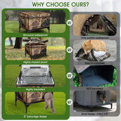 ZOCHIXEL cat house assembly is tool-free and quick for busy pet owners