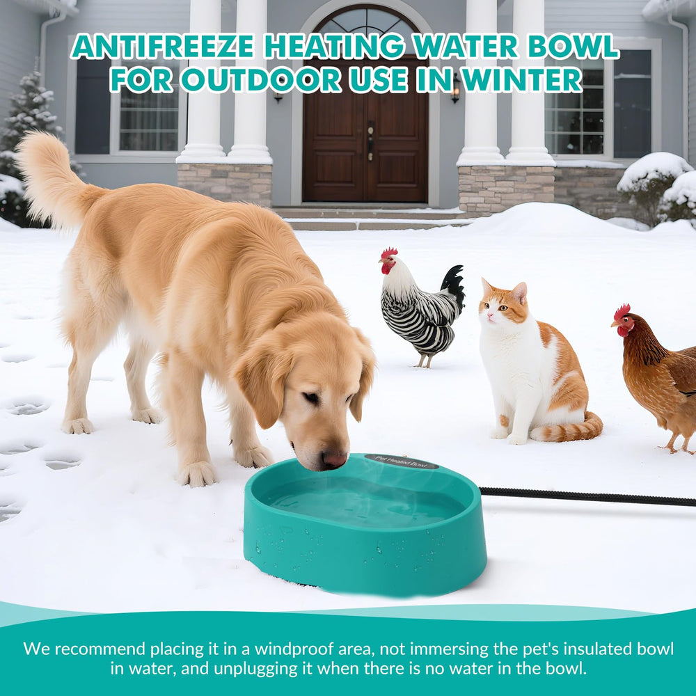 ZOCHIXEL farm coop winter-use bowl provides steady hydration for poultry.