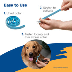 Zodiac flea and tick collar activation demonstrates quick setup and ongoing protection