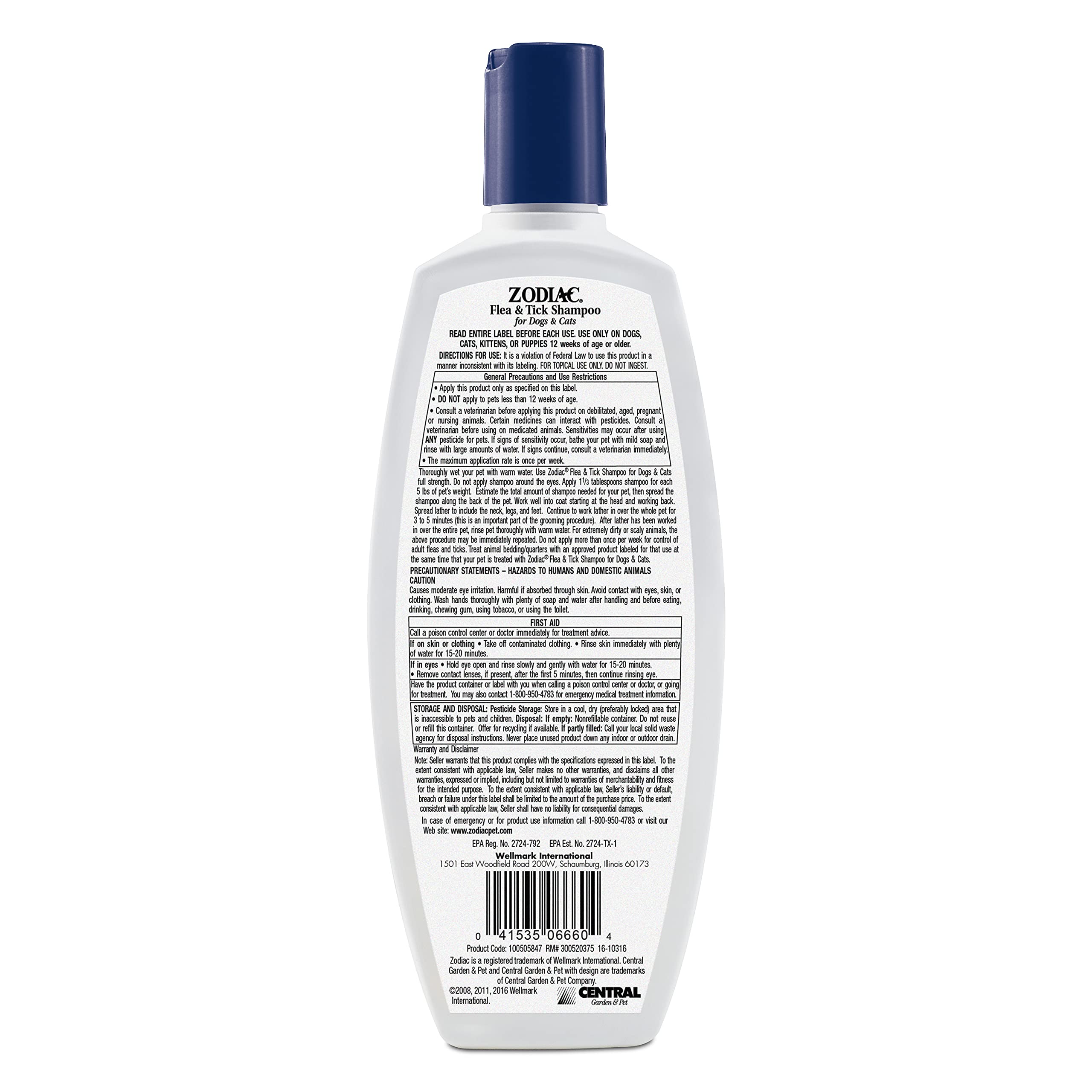 Zodiac flea & tick shampoo lather action shows rich foam for thorough cleansing and scent.