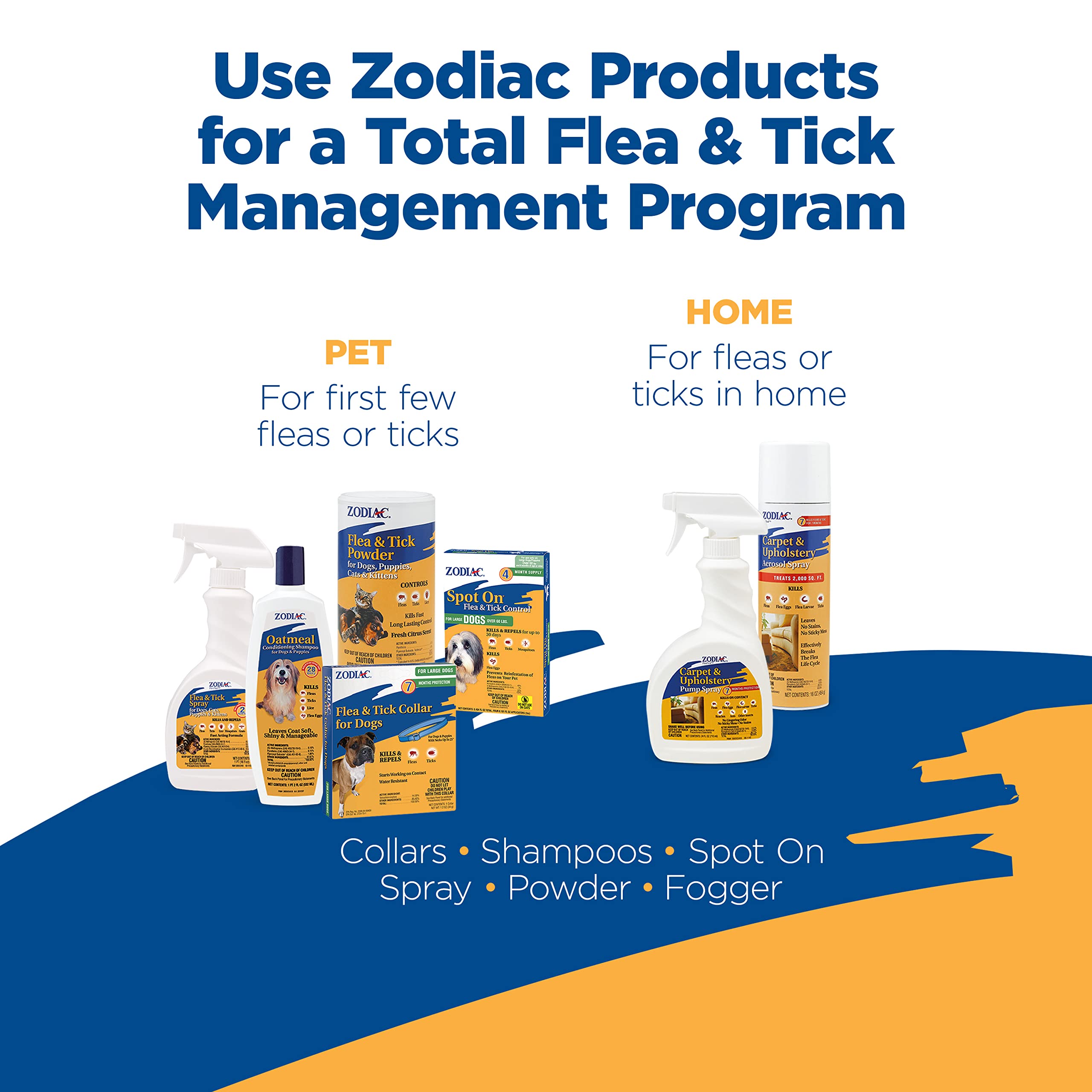 Zodiac Flea & Tick Spray demonstrates quick acting pest control.